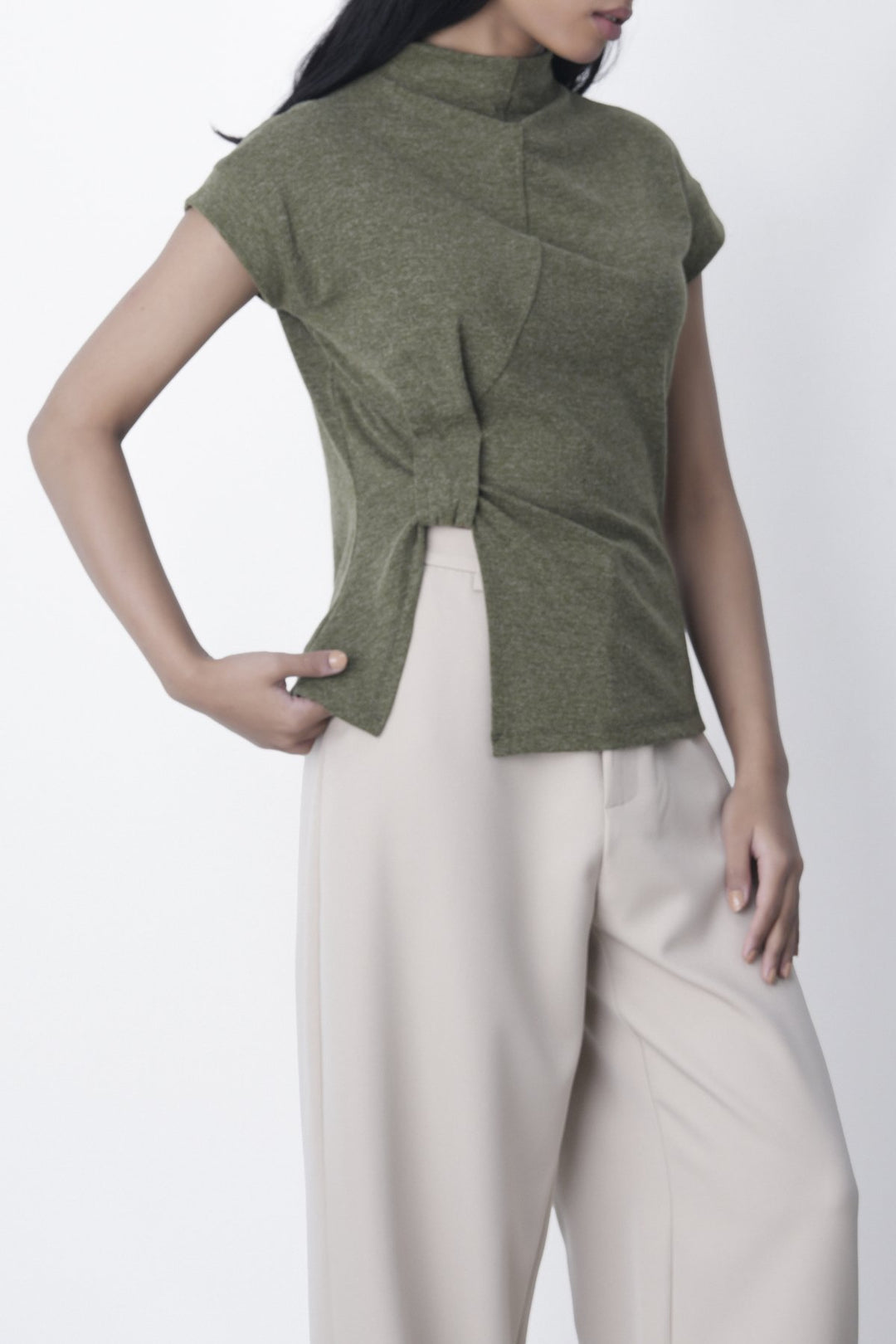 OLIVE KNOT FUNNEL TOP