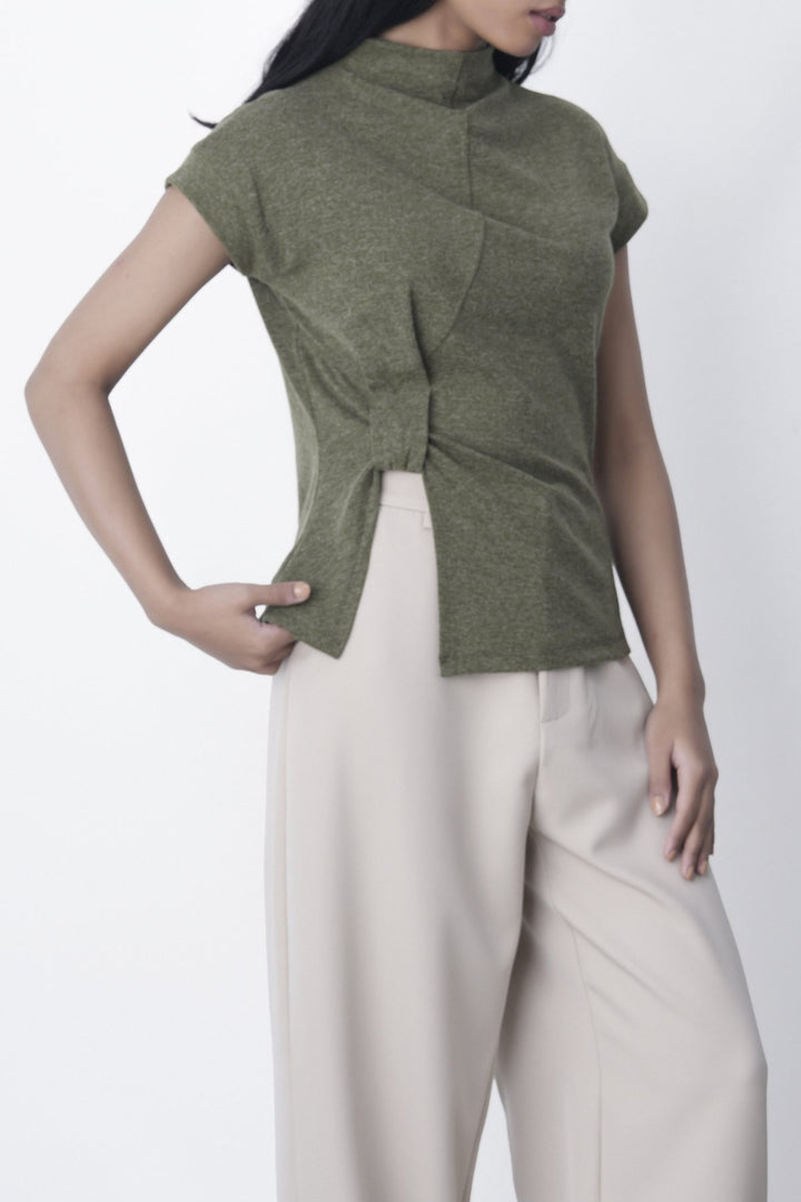 OLIVE KNOT FUNNEL TOP