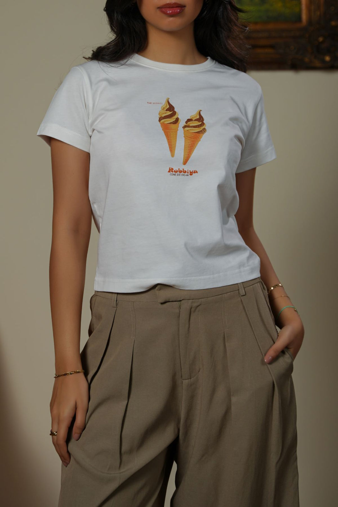 LAMA X ROBBIYA CONE TEE