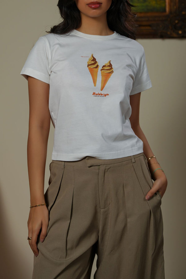 LAMA X ROBBIYA CONE TEE