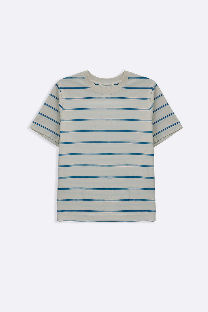 LIGHT BLUE WEEKEND STRIPE TEE