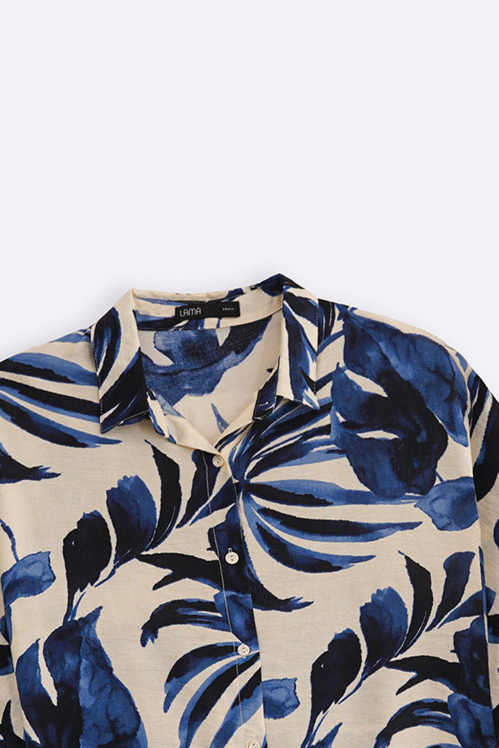 BLUE INDIGO PALM RESORT SHIRT