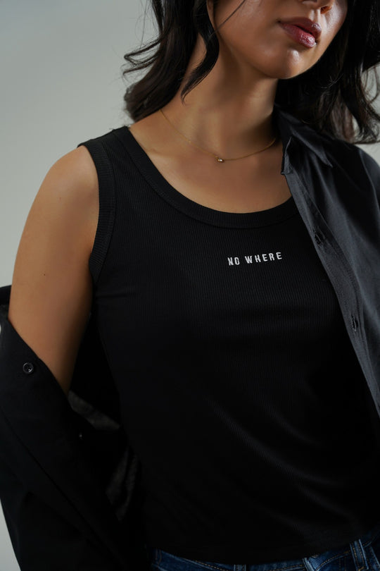 BLACK NOWHERE TANK