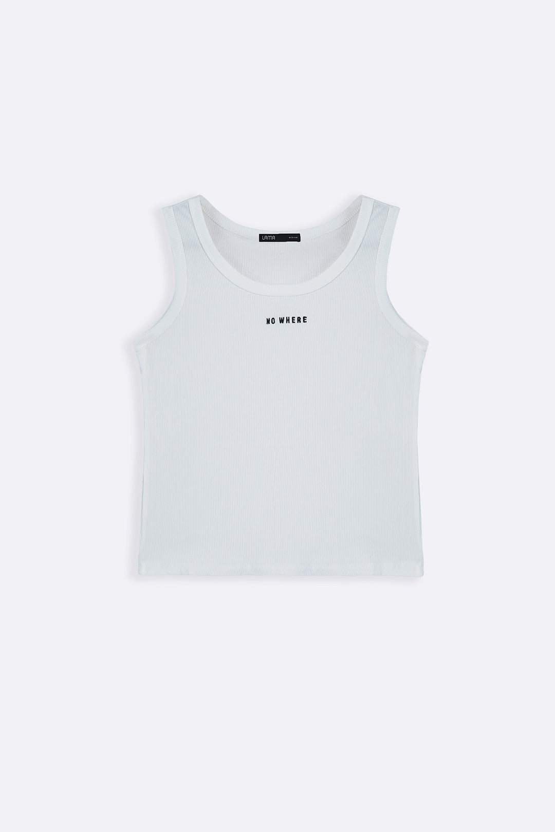 WHITE NOWHERE TANK