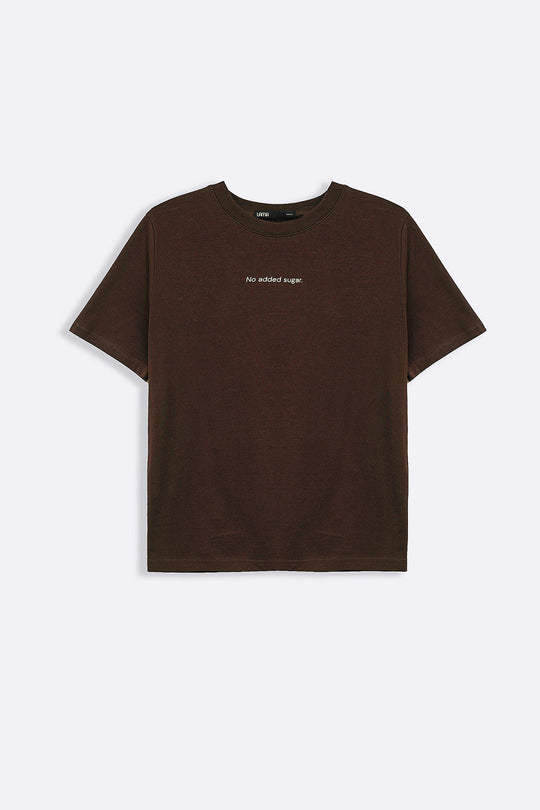 BROWN NO ADDED SUGAR TEE