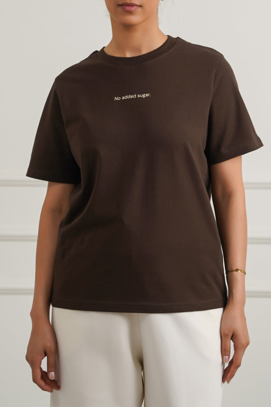 BROWN NO ADDED SUGAR TEE