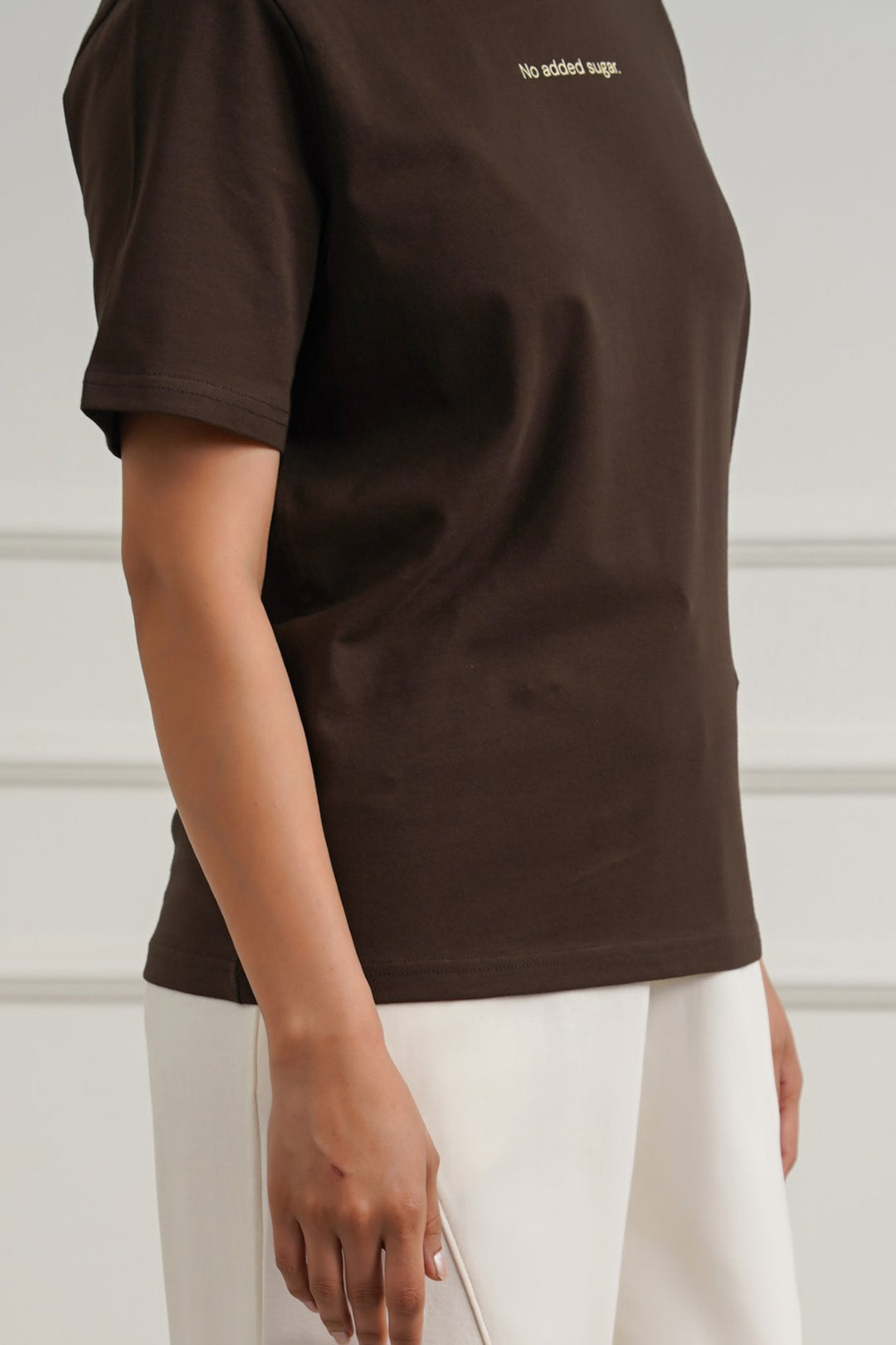 BROWN NO ADDED SUGAR TEE