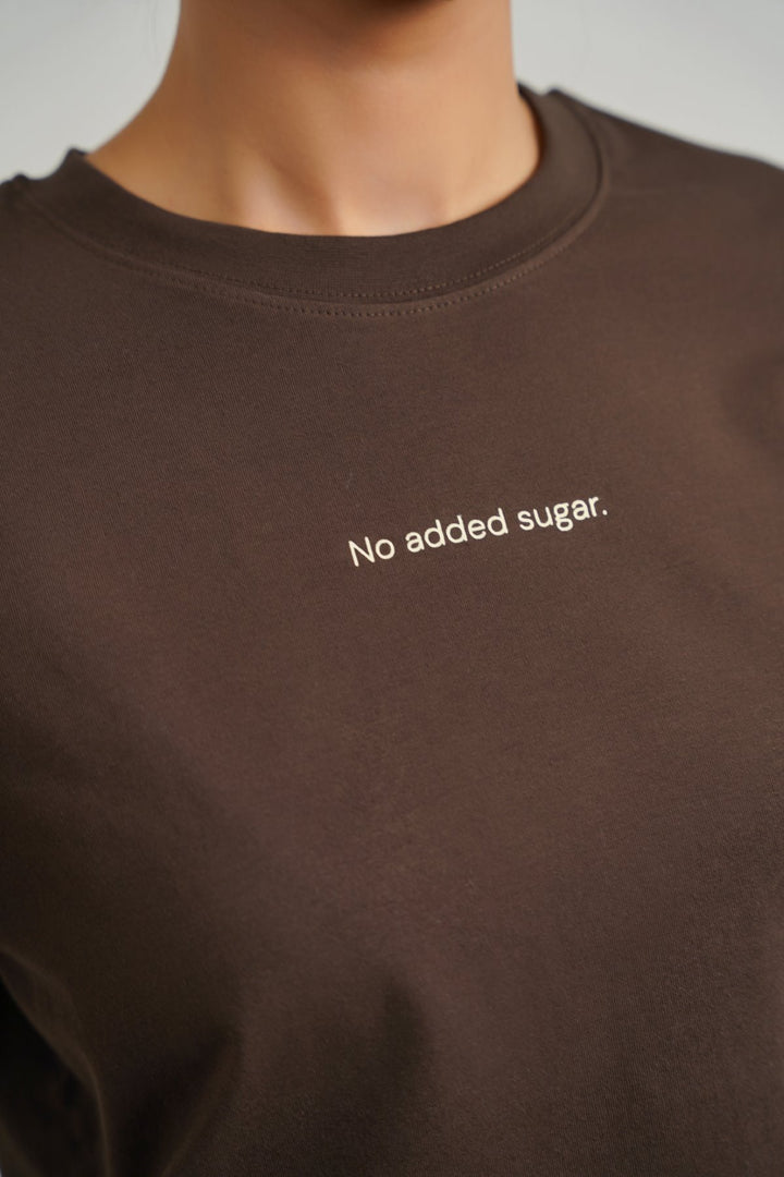 BROWN NO ADDED SUGAR TEE