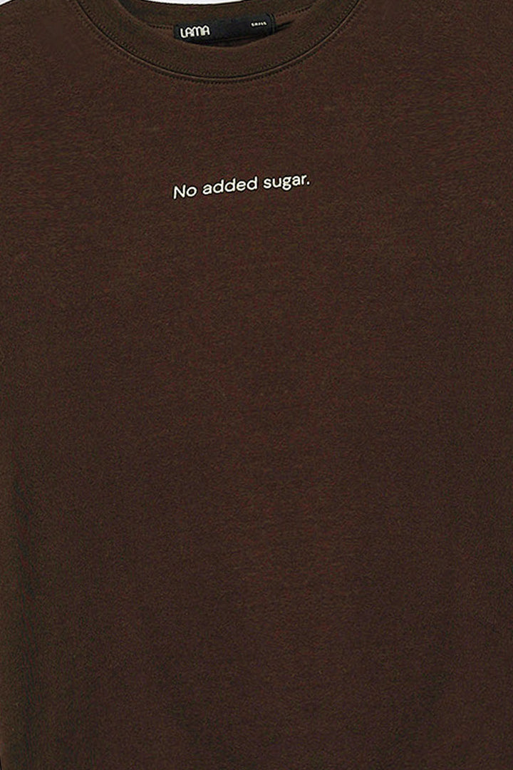 BROWN NO ADDED SUGAR TEE