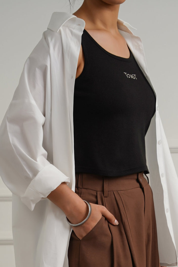 BLACK BASIC SHORT TANK