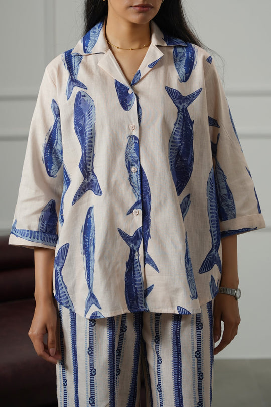ECRU SARDINE SAFARI SHIRT