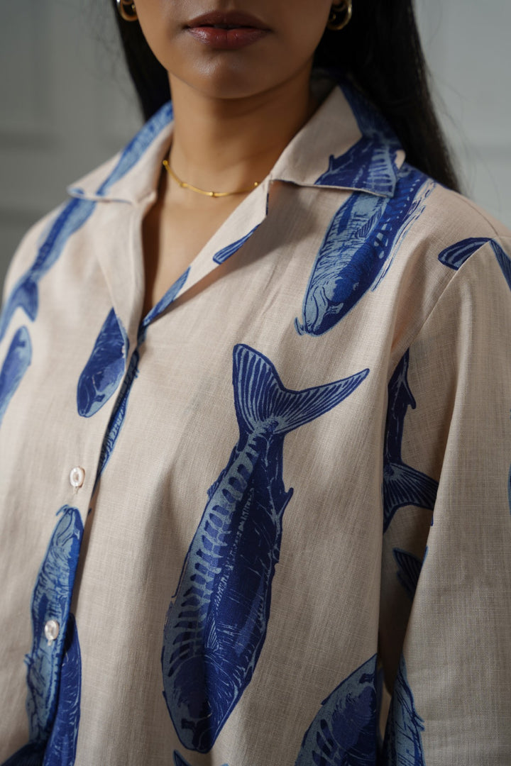 ECRU SARDINE SAFARI SHIRT