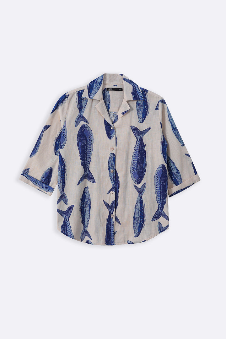 ECRU SARDINE SAFARI SHIRT