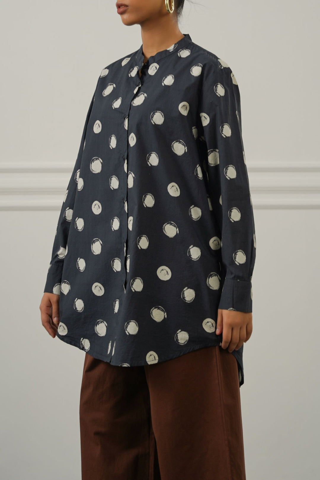 BLACK GALAXY POLKA SHIRT