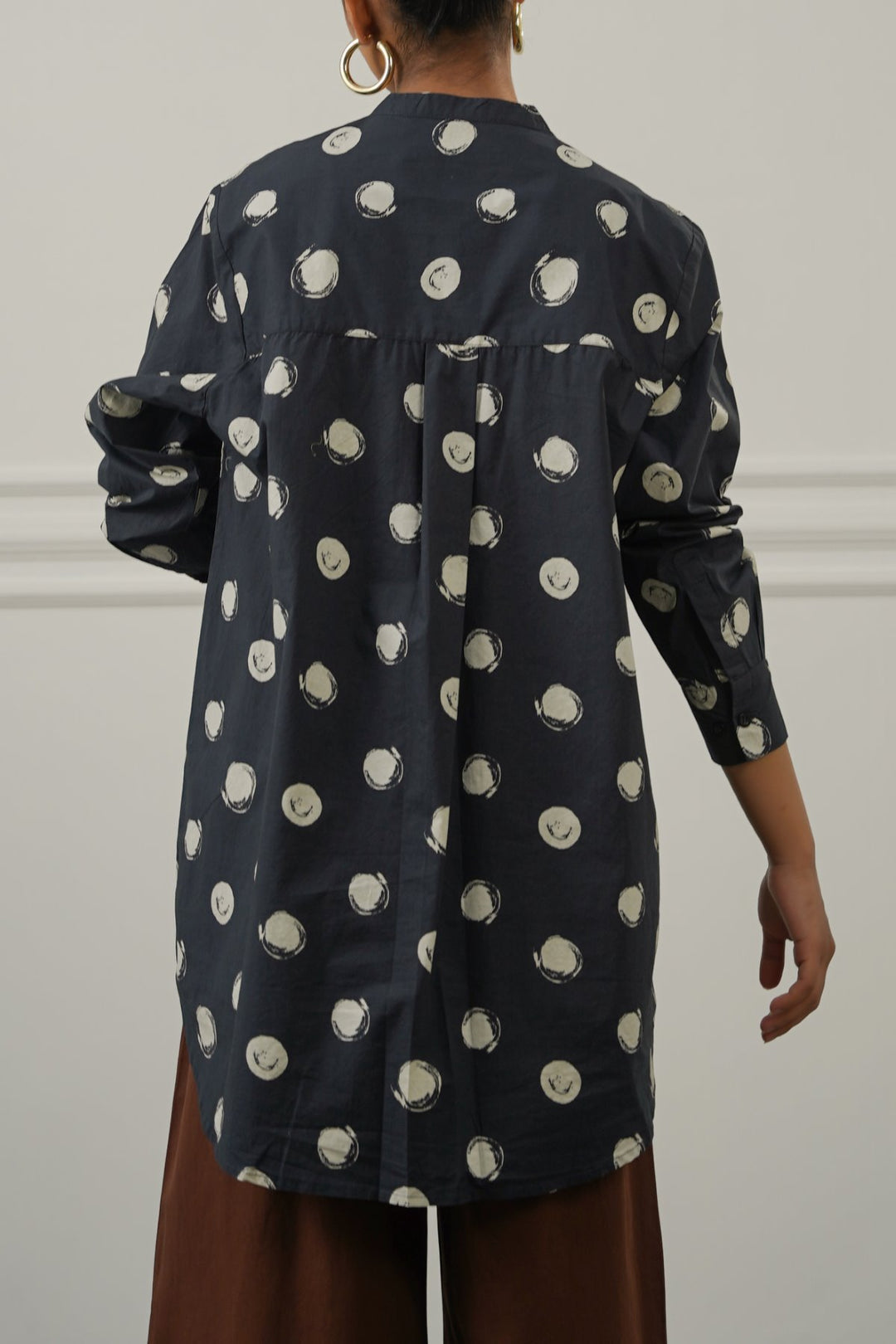 BLACK GALAXY POLKA SHIRT