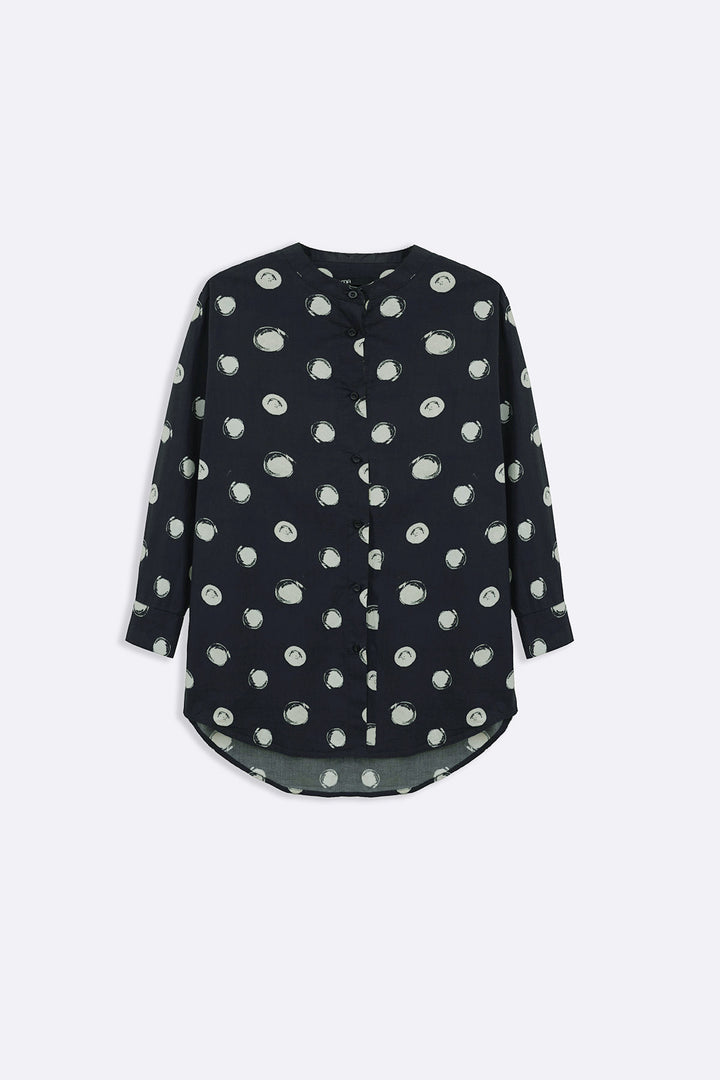 BLACK GALAXY POLKA SHIRT