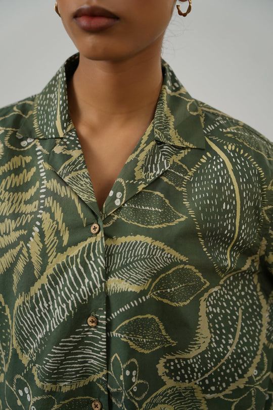 GREEN AMAZONIA SAFARI SHIRT
