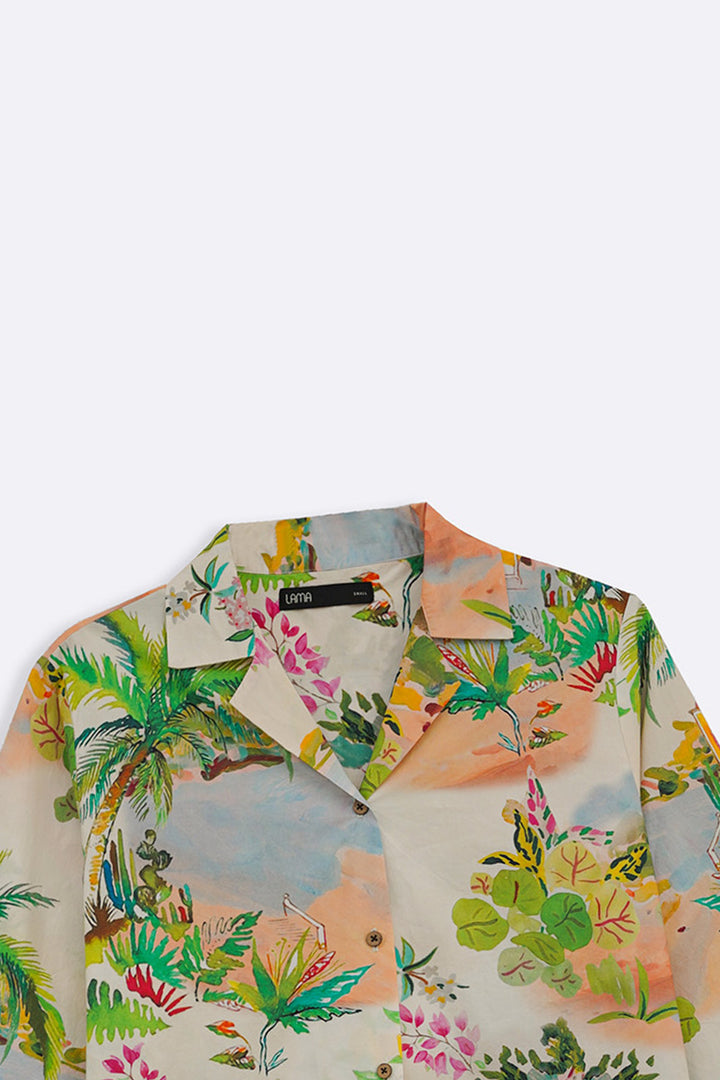 OFF WHITE ALOHA SAFARI SHIRT