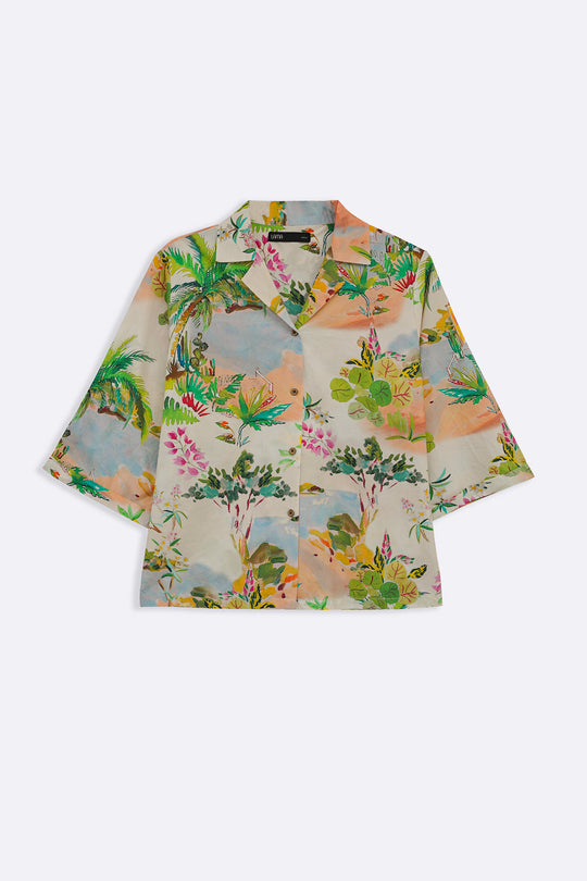 OFF WHITE ALOHA SAFARI SHIRT