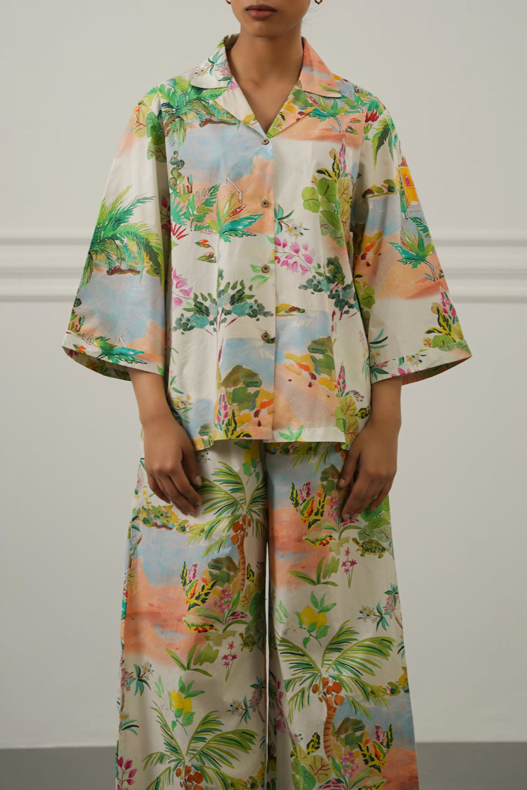 OFF WHITE ALOHA SAFARI SHIRT