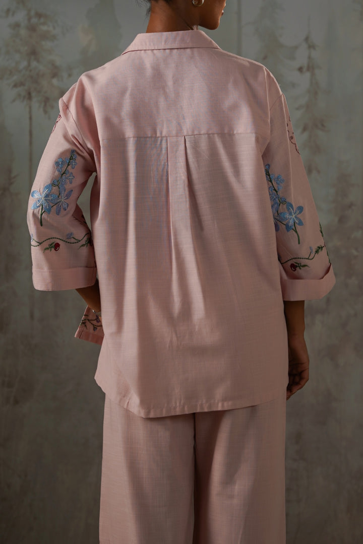 LIGHT PINK PINK BERRY BUTTON DOWN