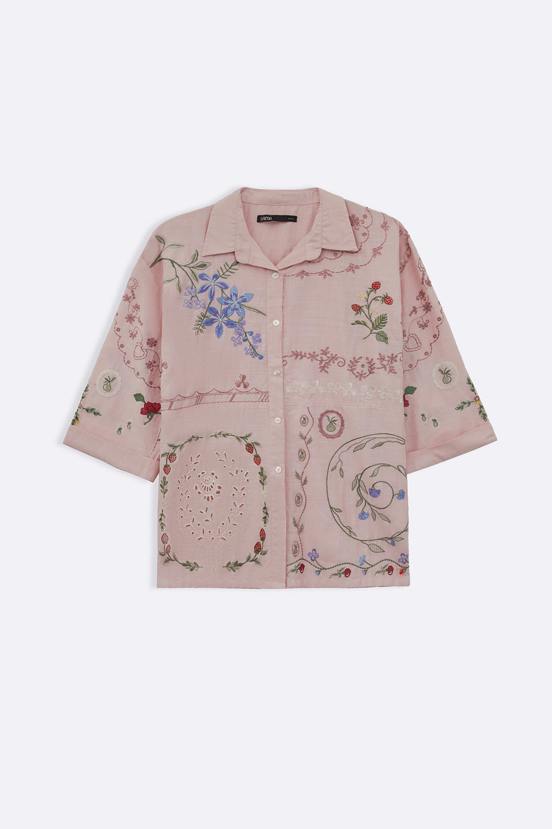 LIGHT PINK PINK BERRY BUTTON DOWN