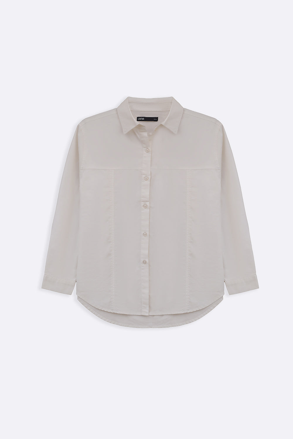 WHITE OXFORD PANEL SHIRT