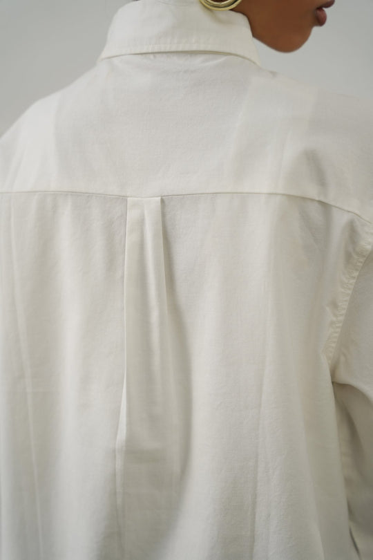 WHITE OXFORD PANEL SHIRT