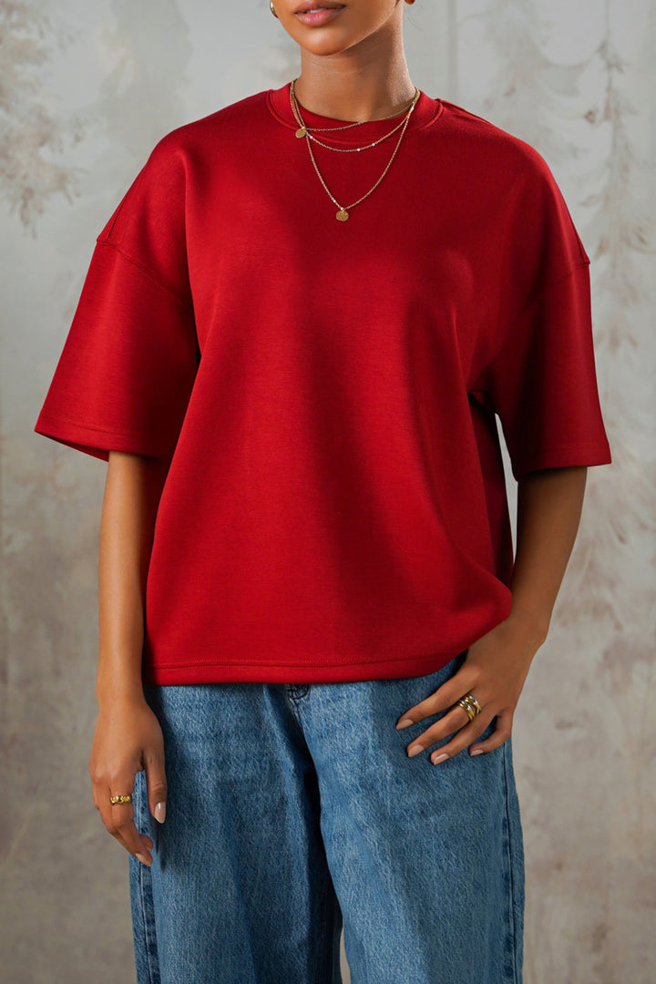 RED CHERRY OVERSIZED T-SHIRT