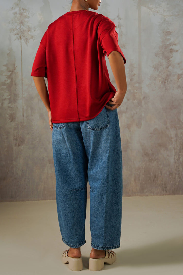 RED CHERRY OVERSIZED T-SHIRT