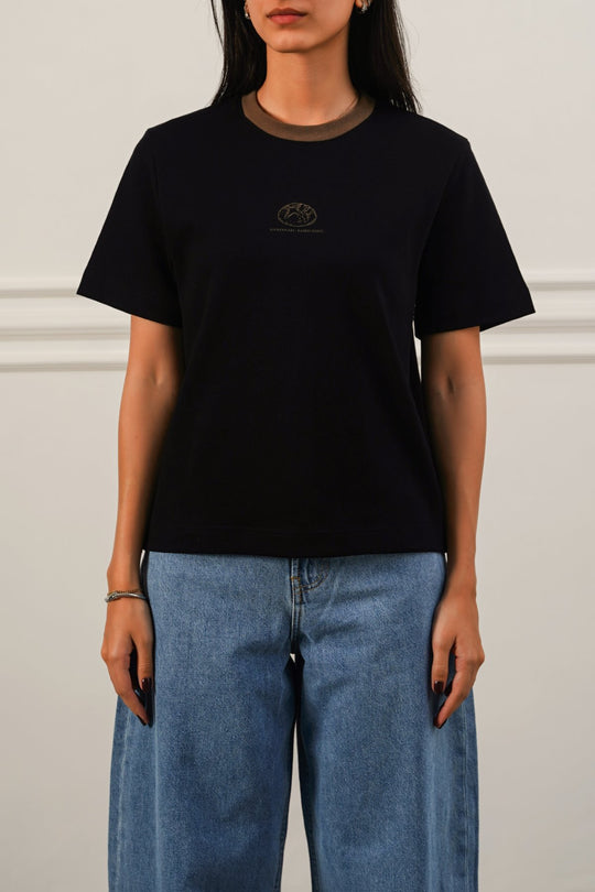 BLACK SOURDOUGH PRINT TEE