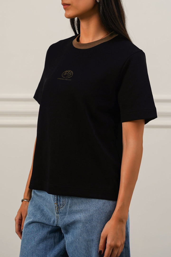 BLACK SOURDOUGH PRINT TEE