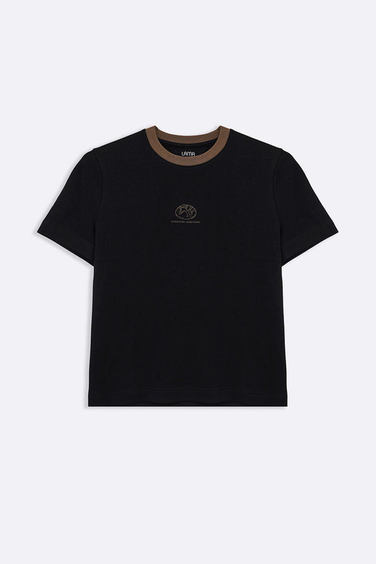 BLACK SOURDOUGH PRINT TEE