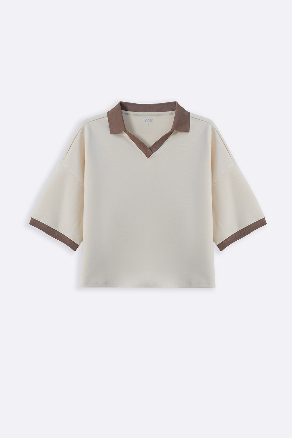 IVORY VINTAGE CONTRAST POLO