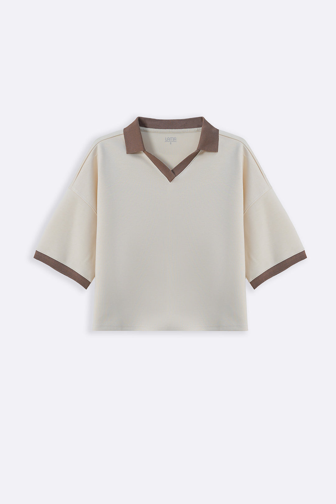 IVORY VINTAGE CONTRAST POLO