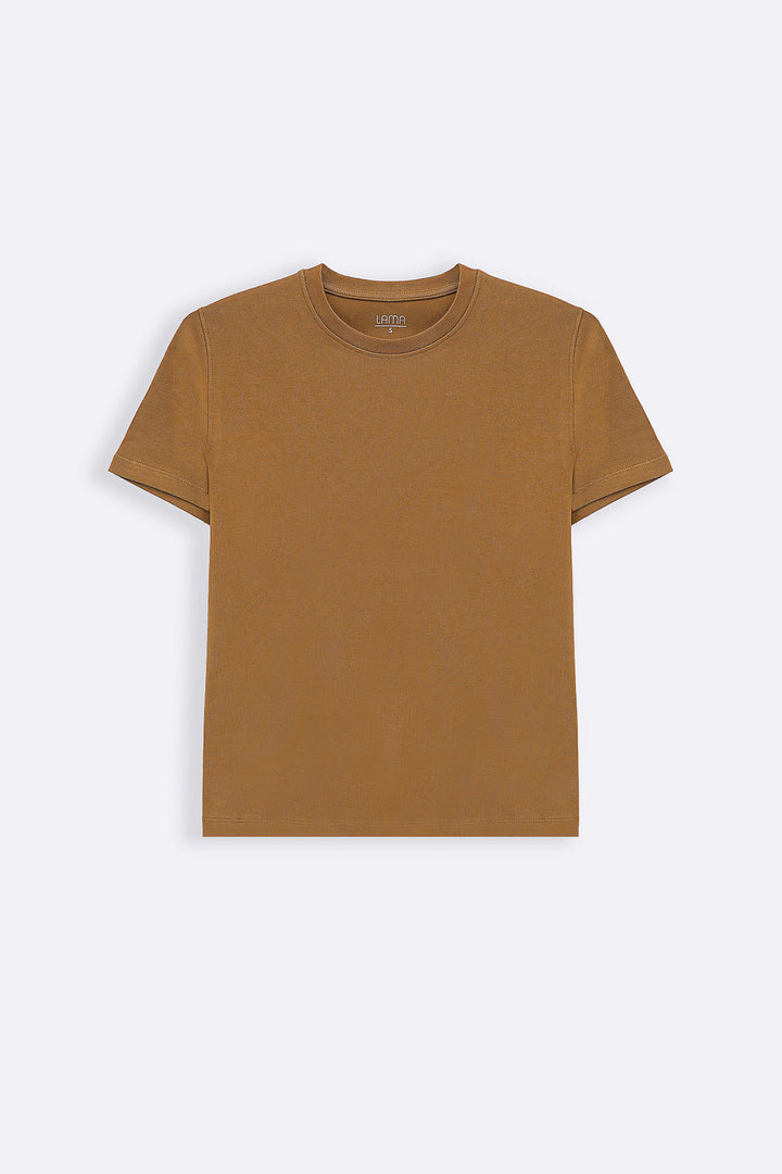 TAUPE CASUAL EVERYDAY TEE