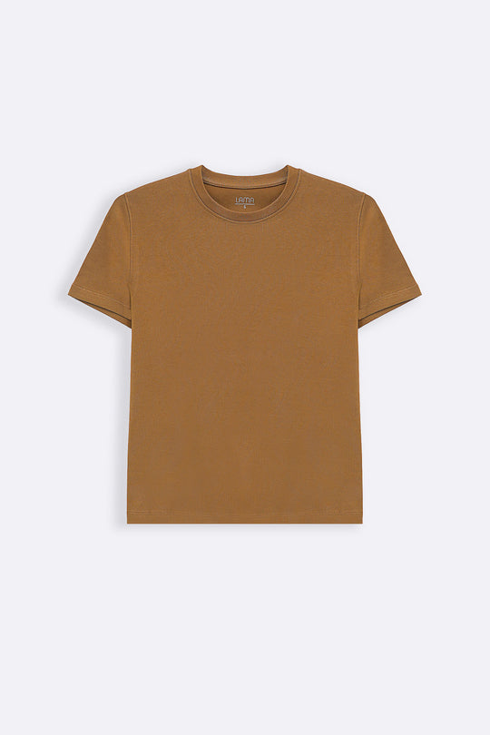 TAUPE CASUAL EVERYDAY TEE