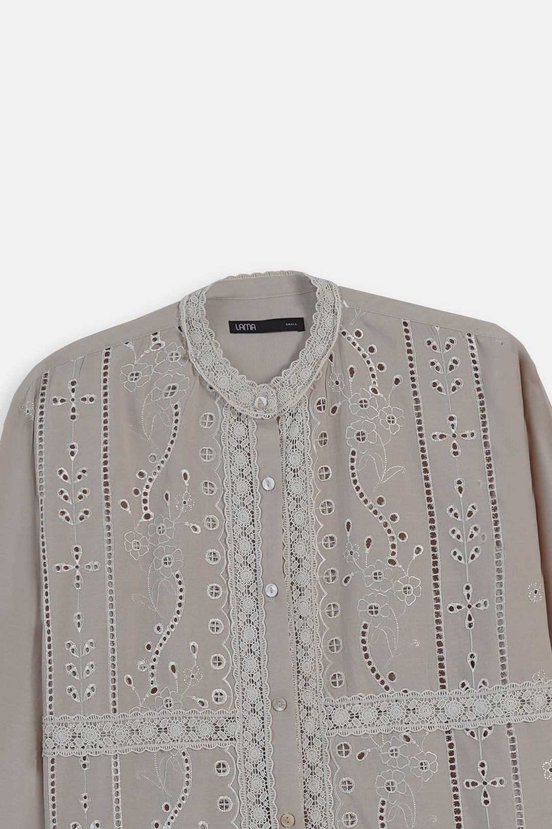 BEIGE FILIGREE LACE TUNIC