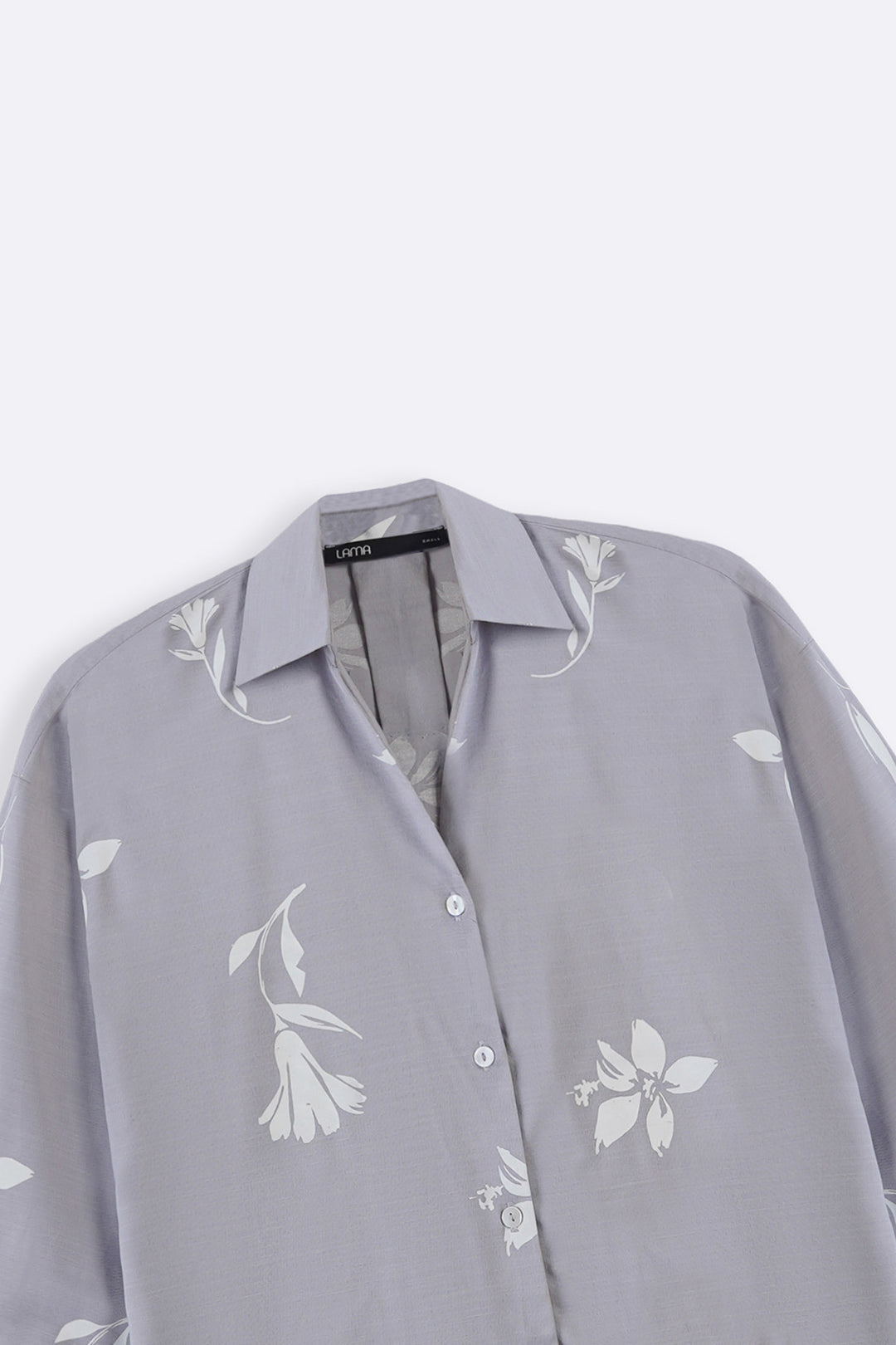 GREY PETAL IMPRINT SHIRT