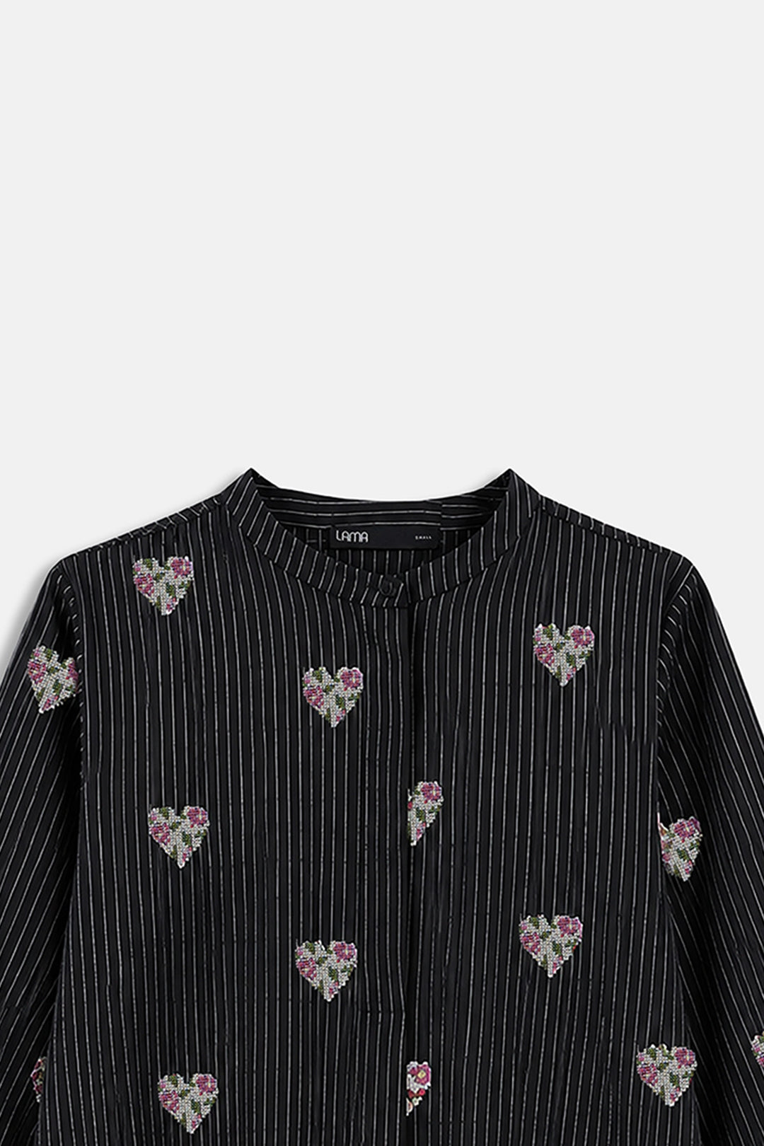 BLACK HEARTS COTTON-LINEN TUNIC