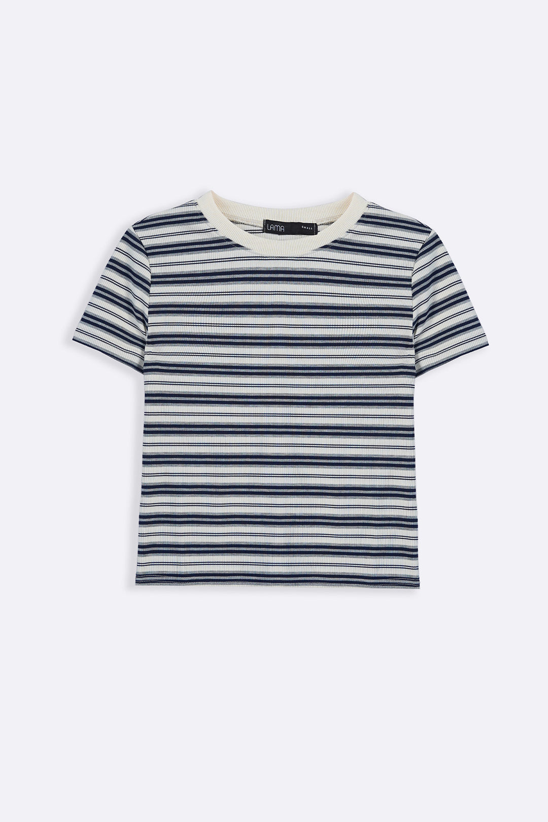 LIGHT BLUE SLIM FIT STRIPE TEE