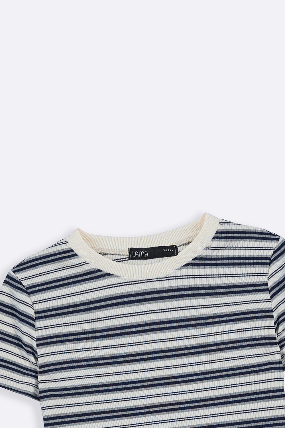 LIGHT BLUE SLIM FIT STRIPE TEE
