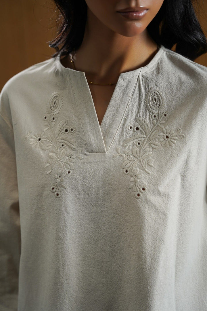 OATMEAL ORGANIC COTTON SHIRT