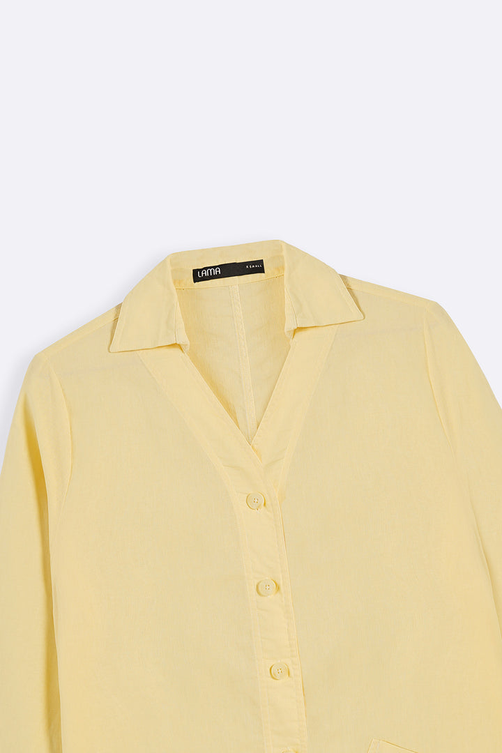 BUTTER YELLOW LONG SUMMER BLOUSE