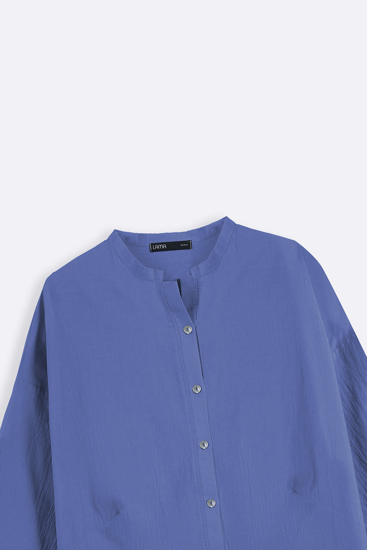 BLUE EVERYDAY FEATHER COTTON TUNIC