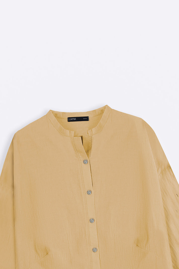 BUTTER YELLOW EVERYDAY FEATHER COTTON TUNIC