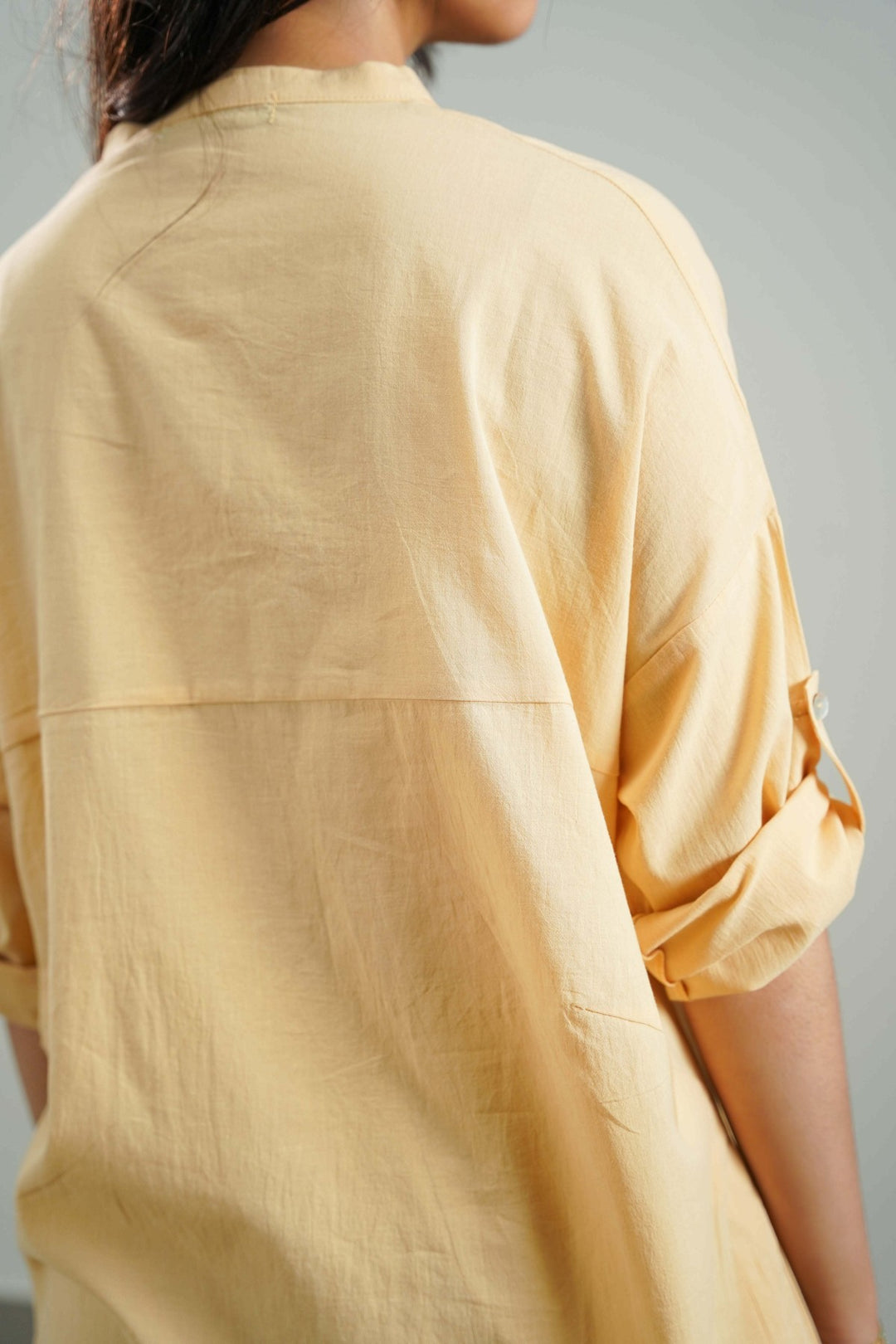 BUTTER YELLOW EVERYDAY FEATHER COTTON TUNIC