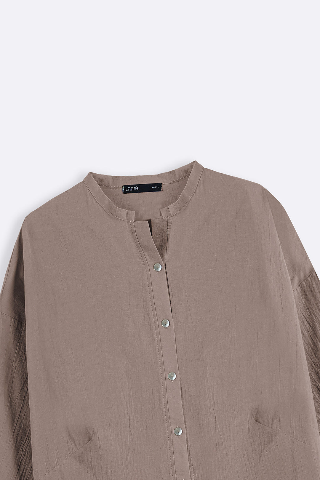 TAUPE EVERYDAY FEATHER COTTON TUNIC