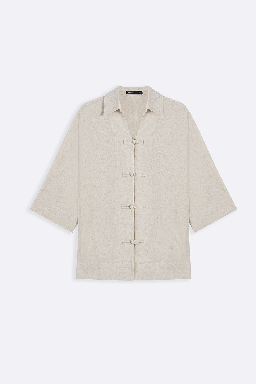 OAT MELANGE SIGNATURE LINEN BLEND SHIRT