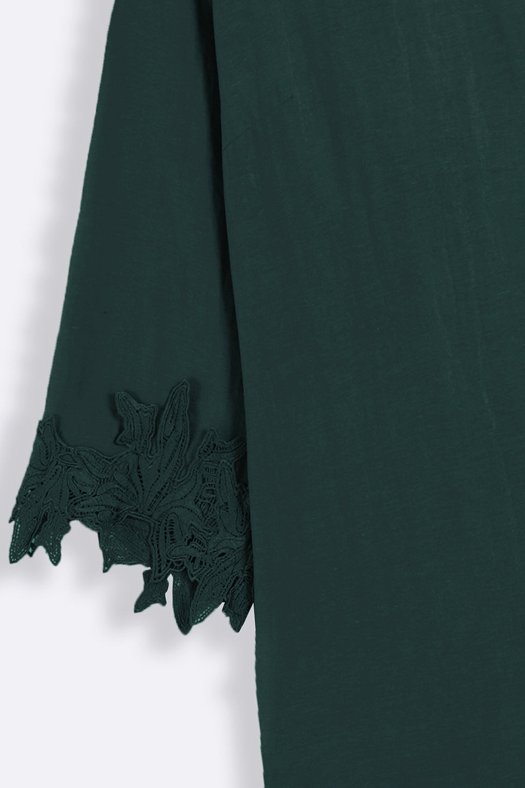 EMERALD GREEN SOFT LACE SHIRT